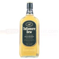 Tullamore Dew Irish Whiskey 70cl bottle with green label and gold cap, featuring a traditional logo and text.