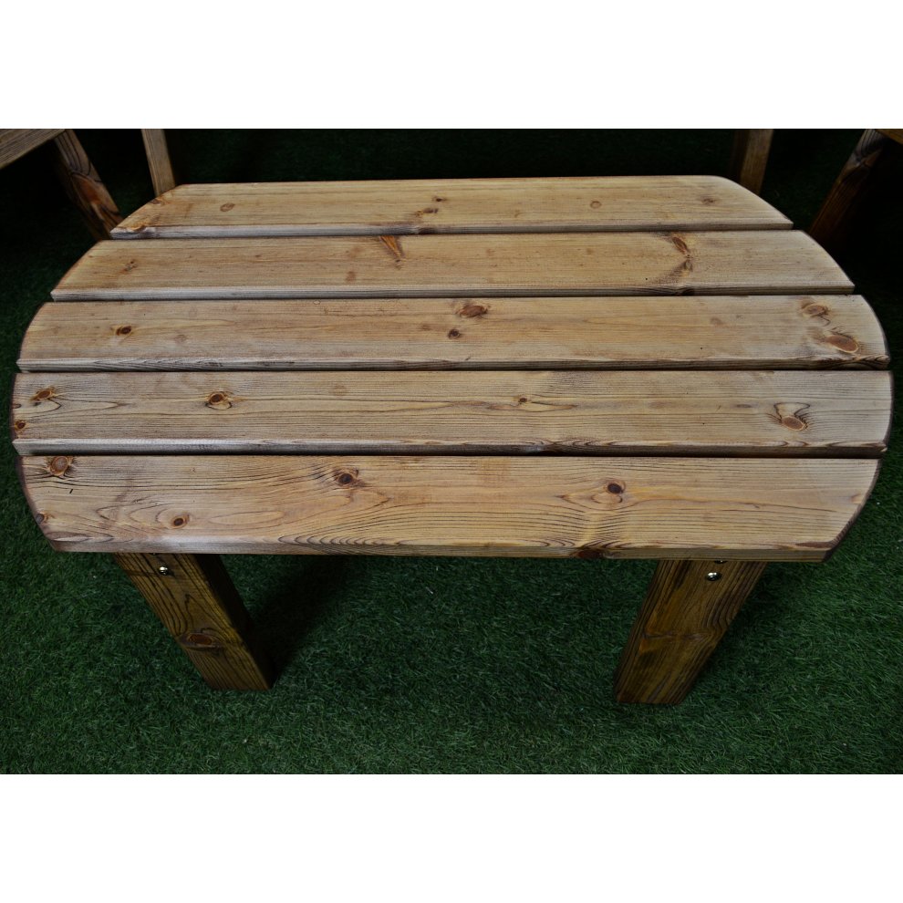 5 Seater Chunky Wooden Garden Furniture Set with Coffee Table - image 3