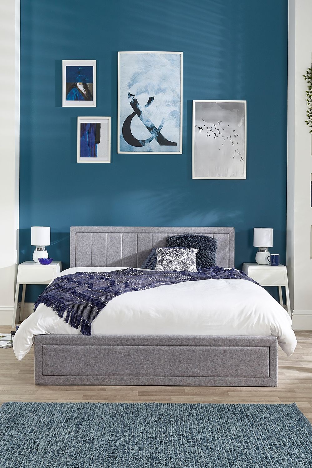 Aspire Furniture Castleton King Size Grey Ottoman Bed - image 4