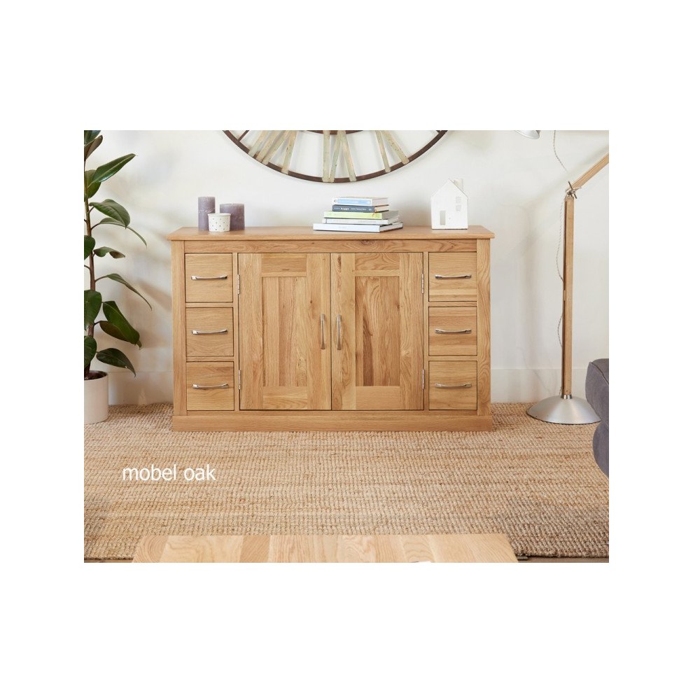 Baumhaus Mobel 2 Door 6 Drawer Oak Sideboard - image 2
