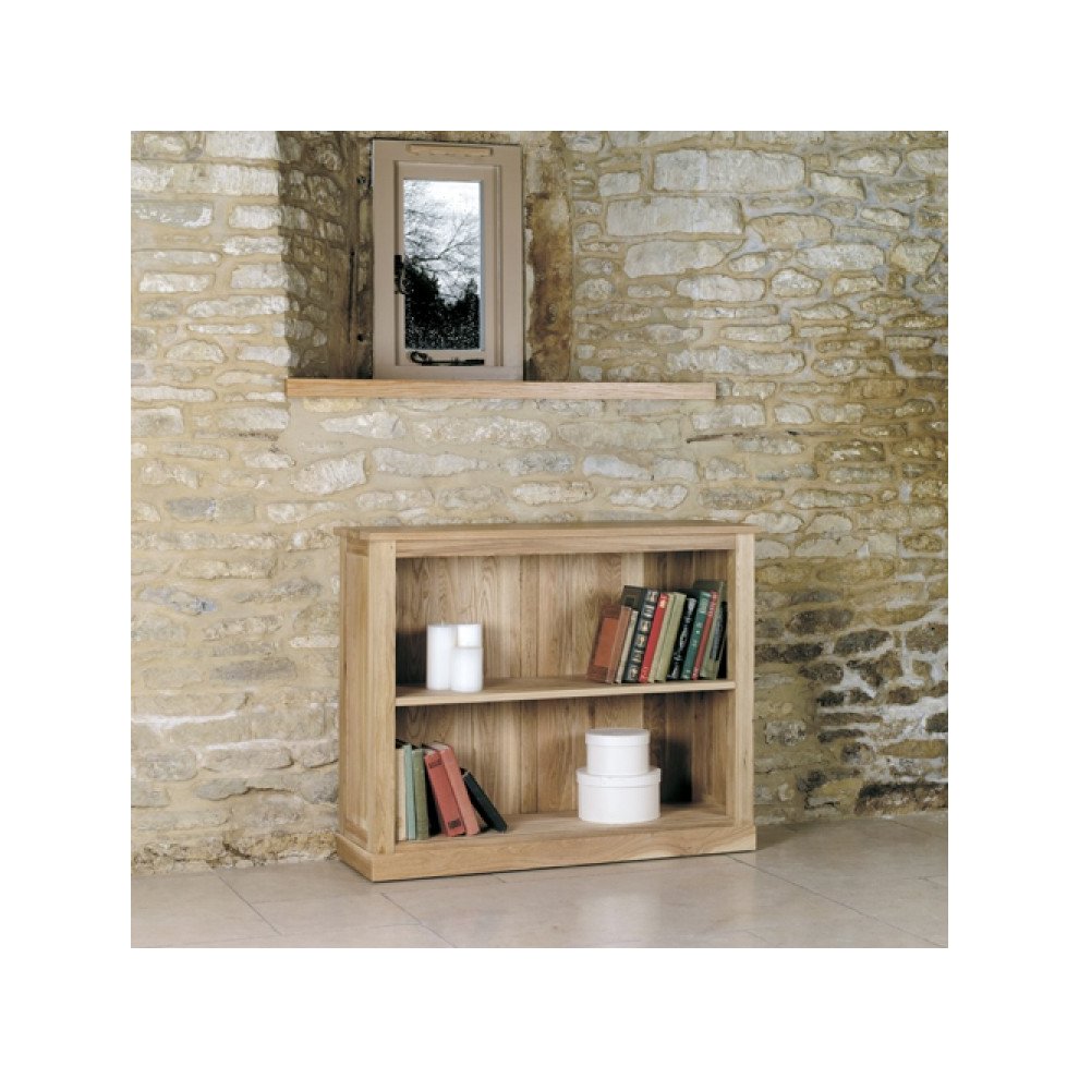 Baumhaus Mobel 2 Shelf Oak Low Bookcase - image 2