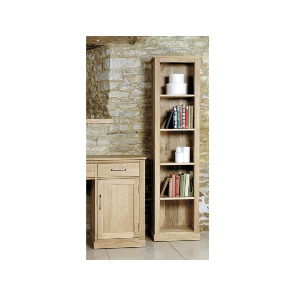Baumhaus Mobel 5 Shelf Oak Narrow Bookcase - image 3