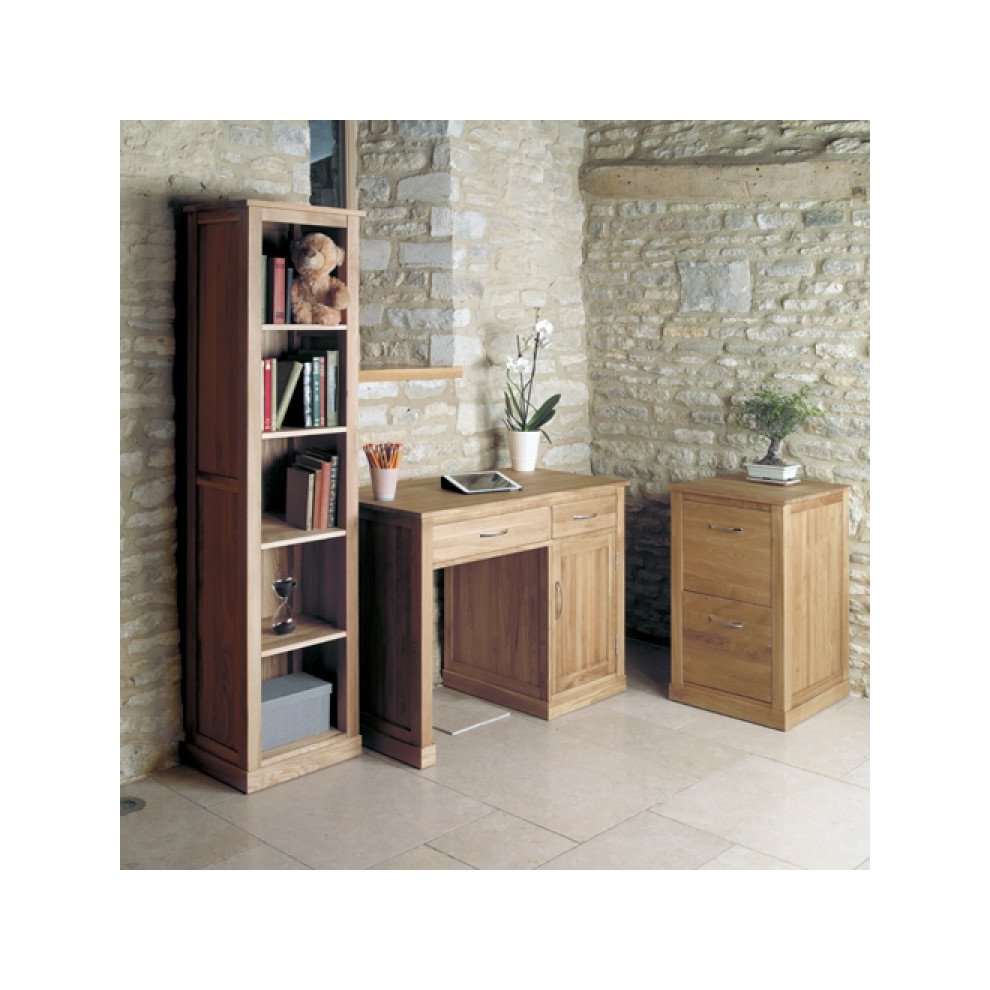 Baumhaus Mobel 5 Shelf Oak Narrow Bookcase - image 4