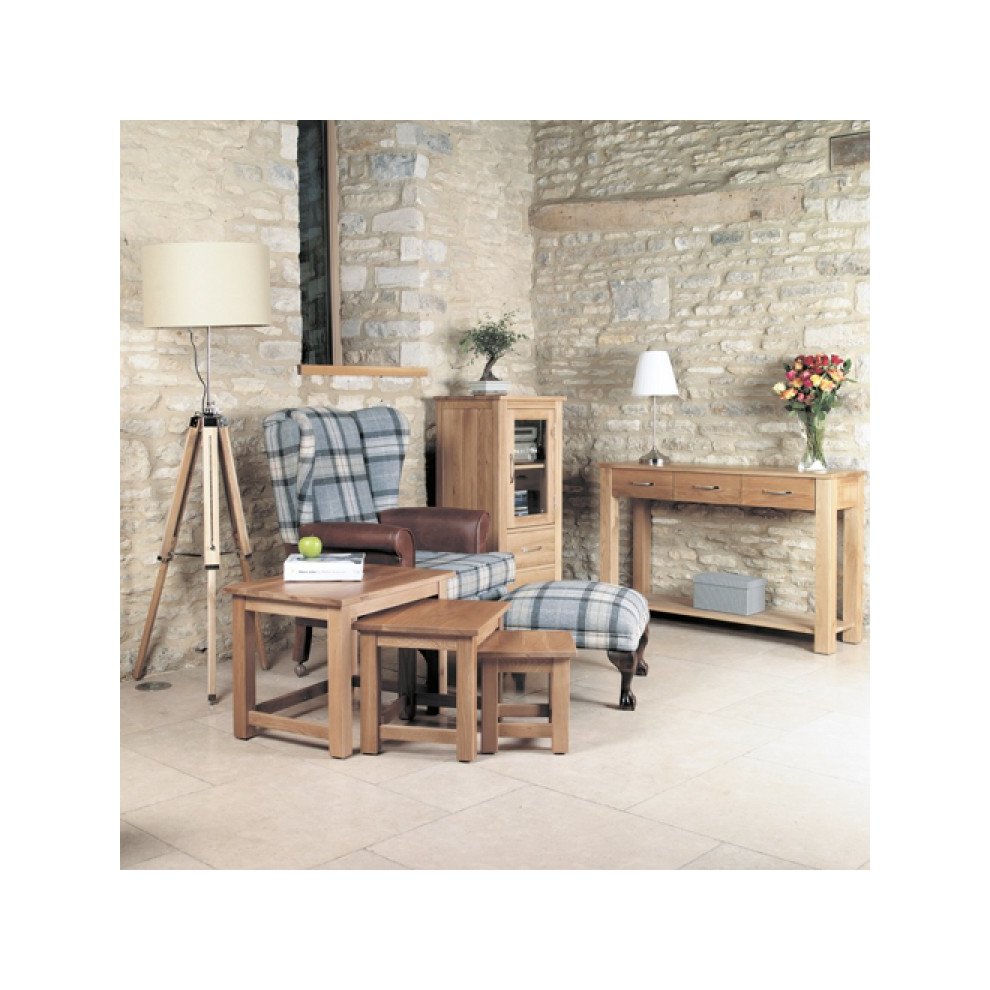 Baumhaus Mobel Oak Nest of Tables Set of 3 - image 2