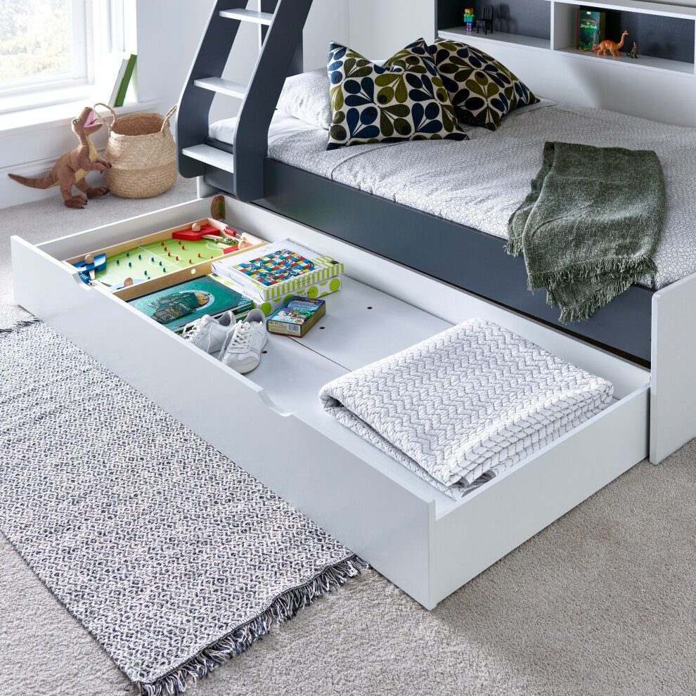Bedmaster Oliver Grey and White Triple Sleeper Bunk Bed - image 2