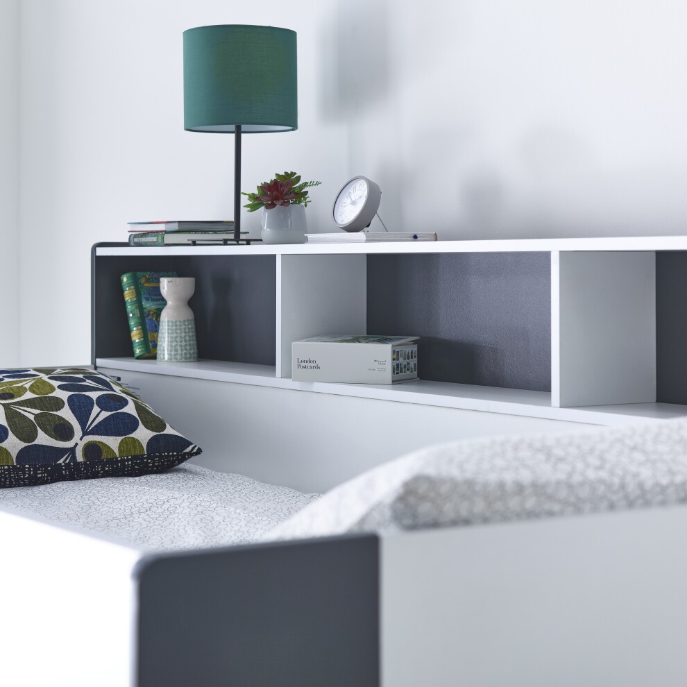 Bedmaster Oliver Grey and White Triple Sleeper Bunk Bed - image 5