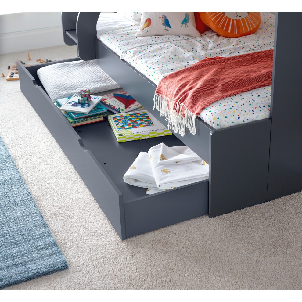 Bedmaster Oliver Onyx Grey Triple Sleeper Bunk Bed - image 4