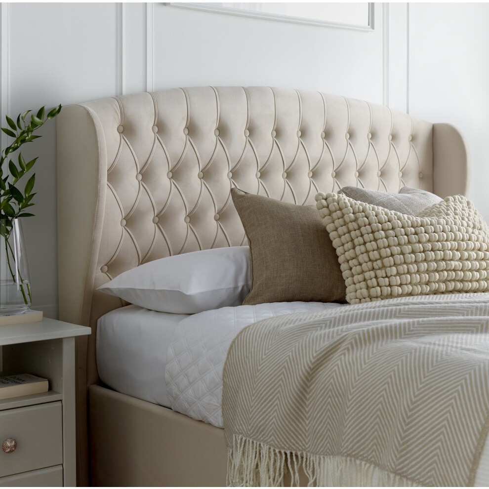 Bedmaster Warwick King Size Warmstone Velvet Ottoman Bed - image 3