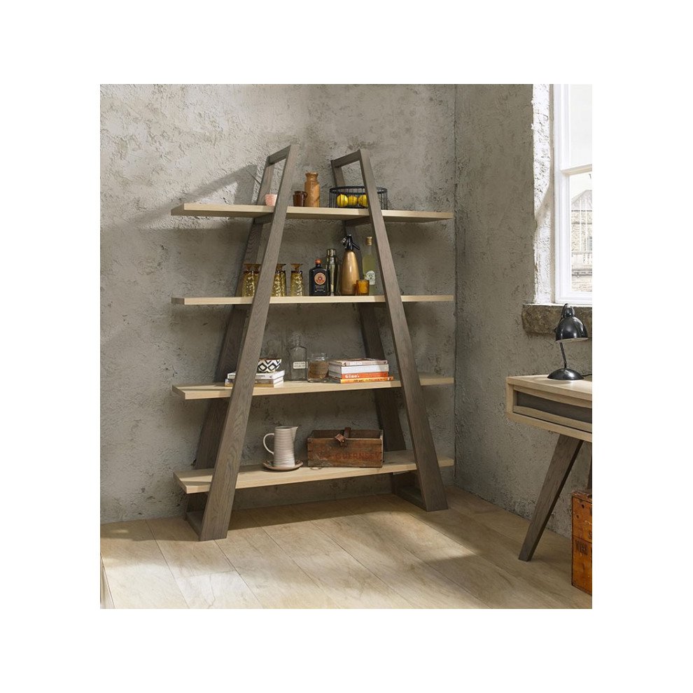 Bentley Designs Cadell Aged Oak 4 Shelf Open Display Unit - image 3