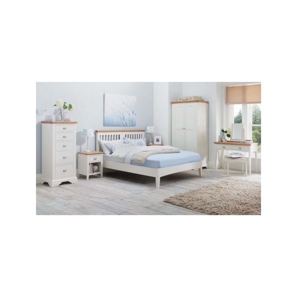 Bentley Designs Hampstead Oak and Ivory 7 Drawer Chest of Drawers - image 2
