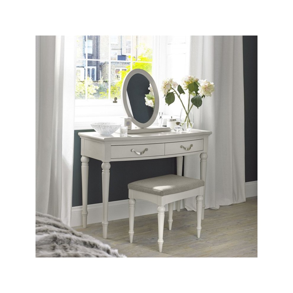 Bentley Designs Montreux Pebble Grey Fabric Soft Stool - image 4