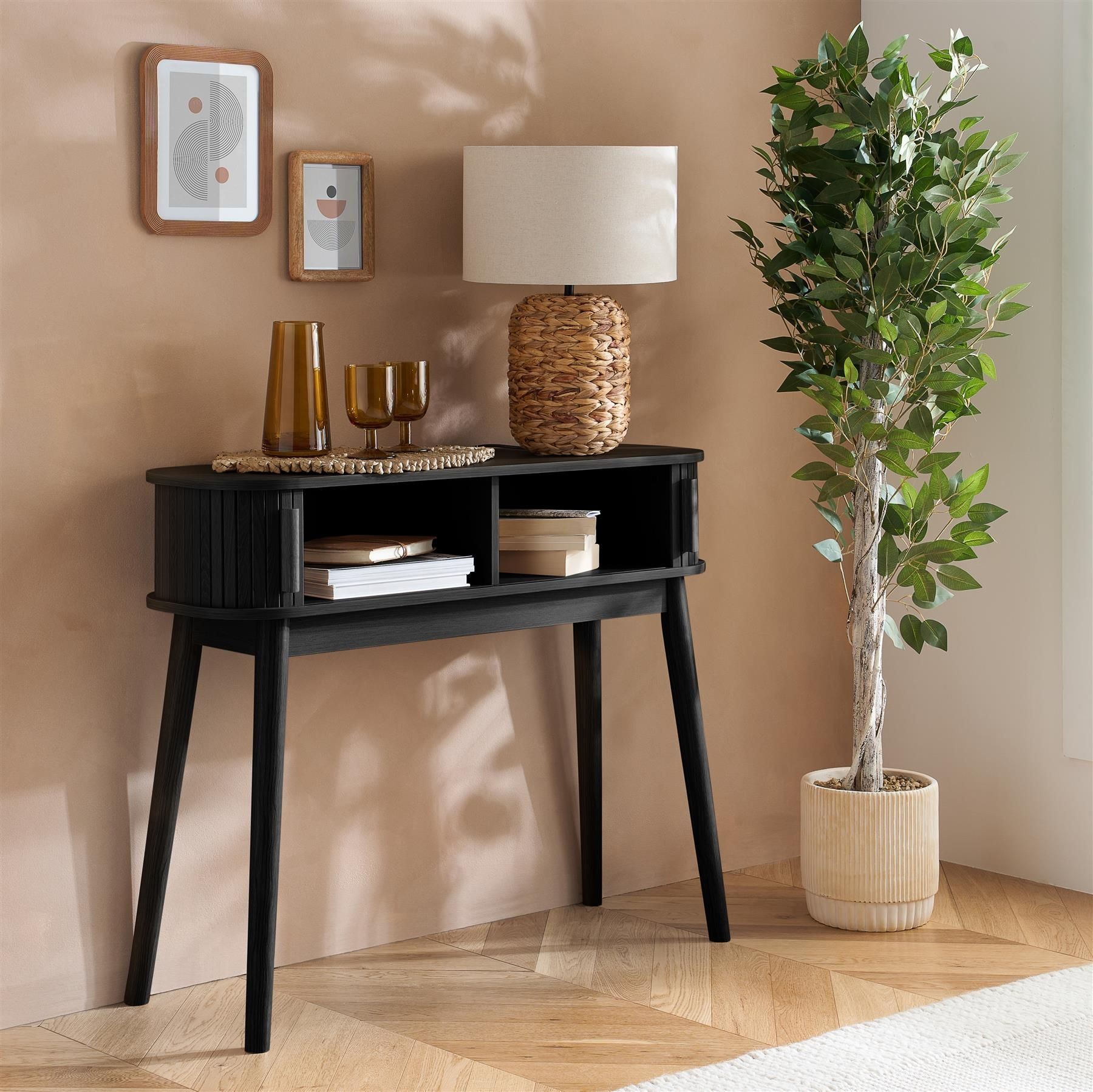 Birlea Axel Black Console Table - image 3