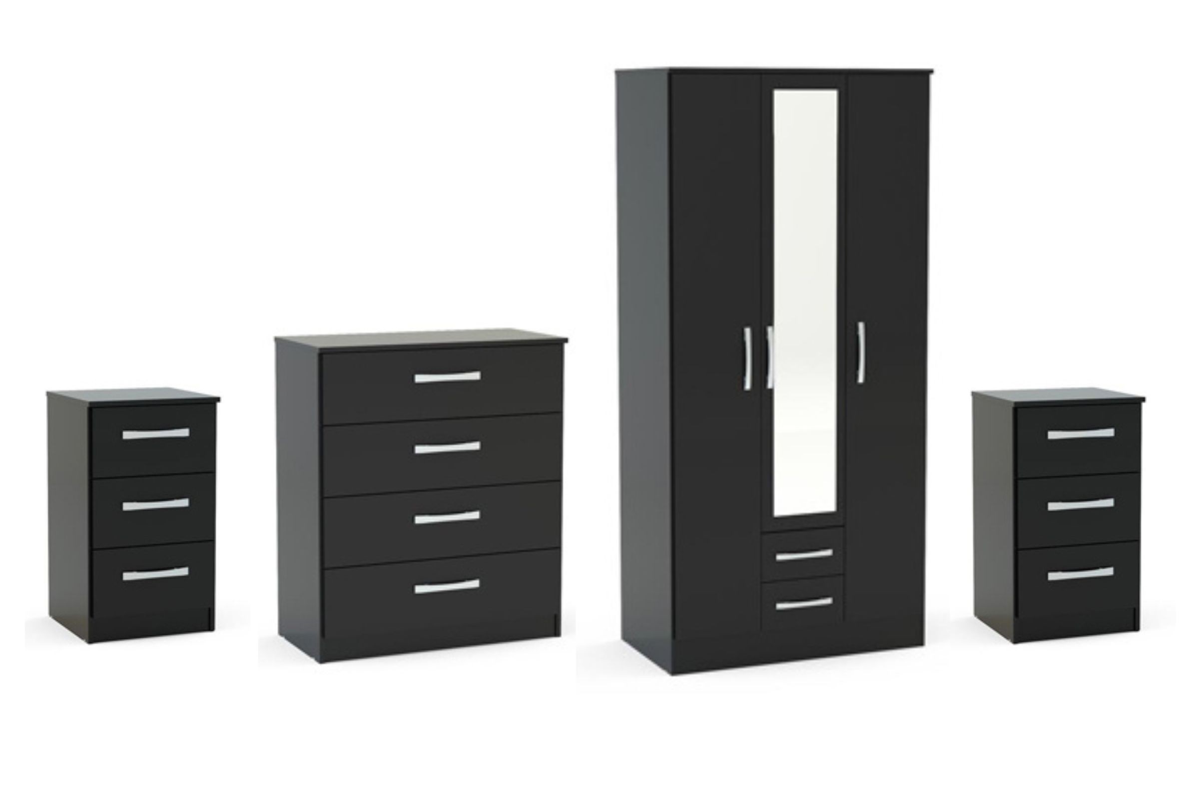 Birlea Houston Walnut Effect Bedroom Furniture Set - image 3