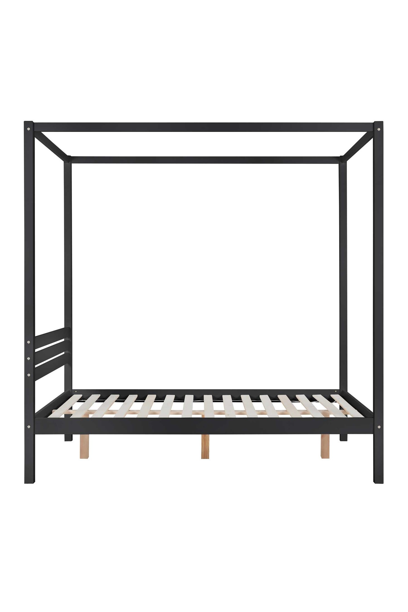 Birlea Mercia Four Poster Bed Frame, Double, Black - image 3