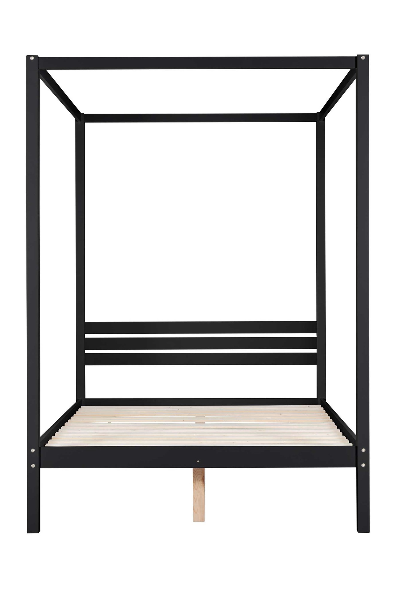 Birlea Mercia Four Poster Bed Frame, Double, Black - image 4