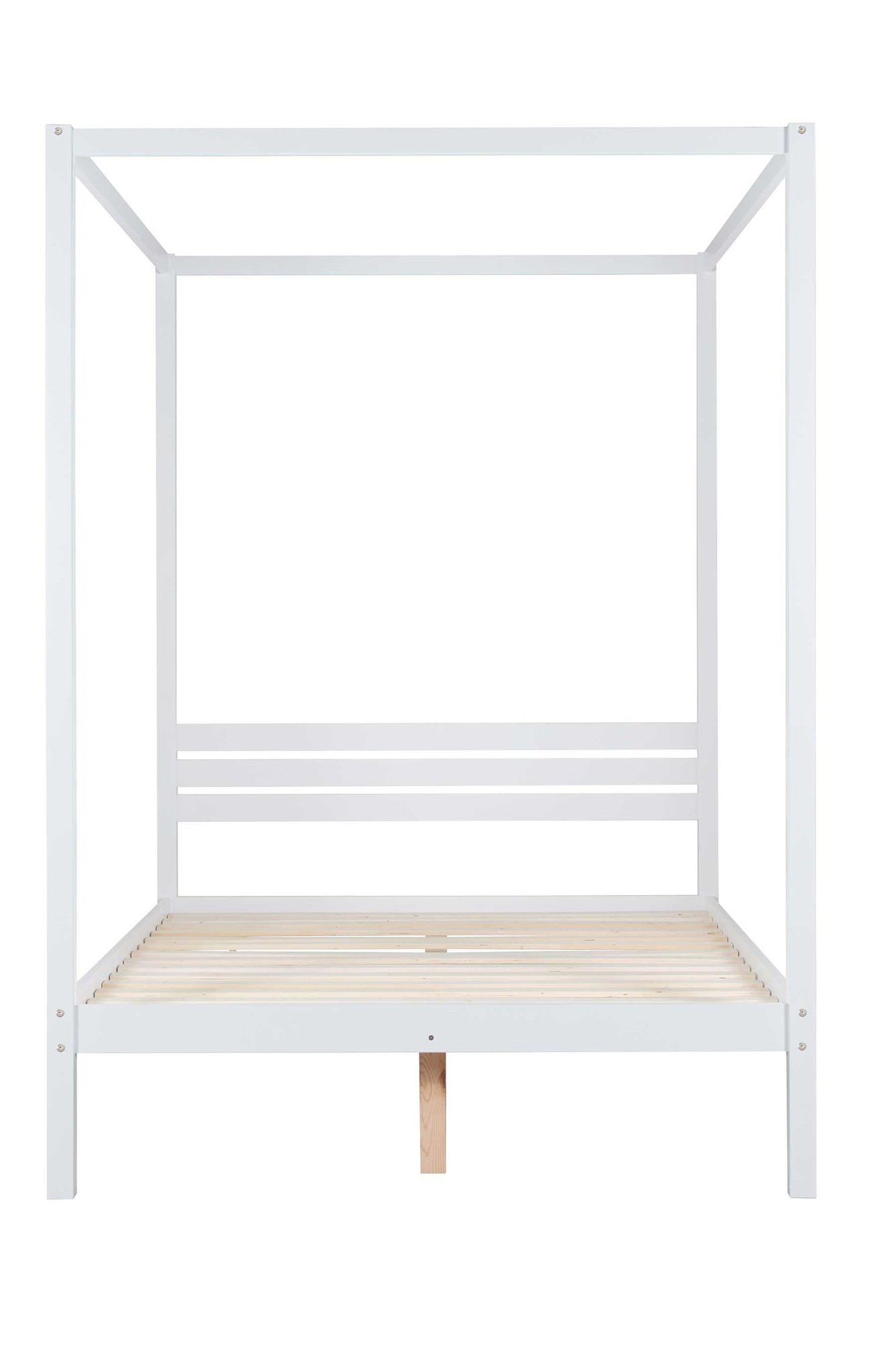 Birlea Mercia Four Poster Bed Frame, Double, White - image 3