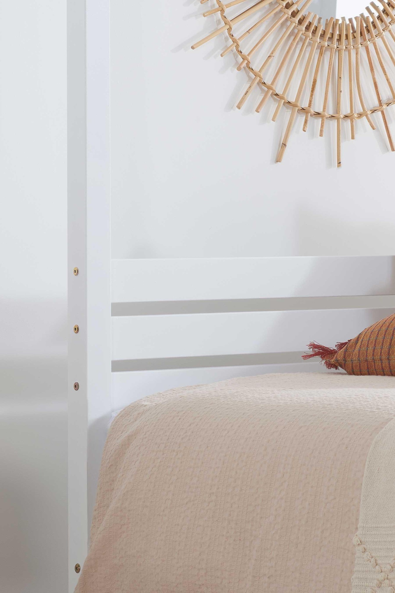 Birlea Mercia Four Poster Bed Frame, Double, White - image 4