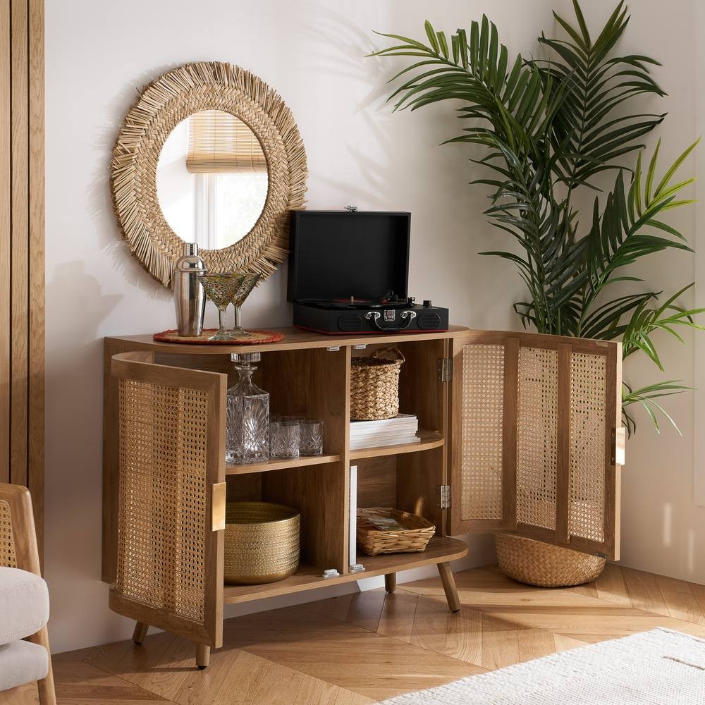 Birlea Noah 2 Door Rattan Effect Sideboard - image 2