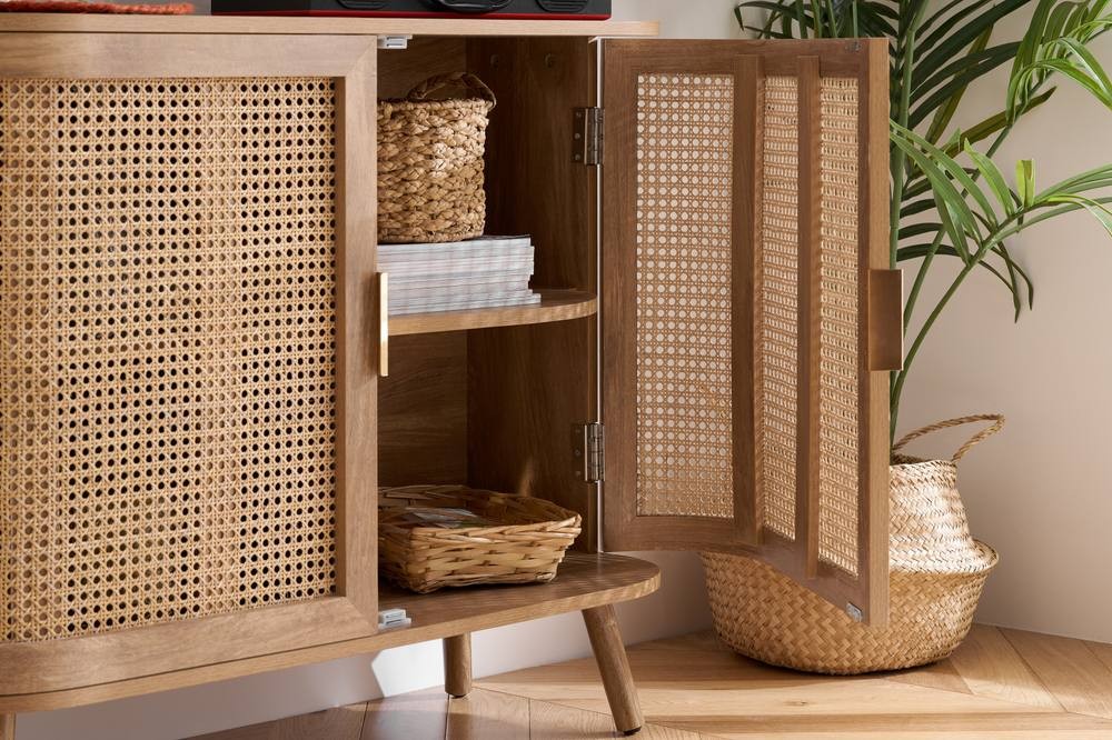 Birlea Noah 2 Door Rattan Effect Sideboard - image 3
