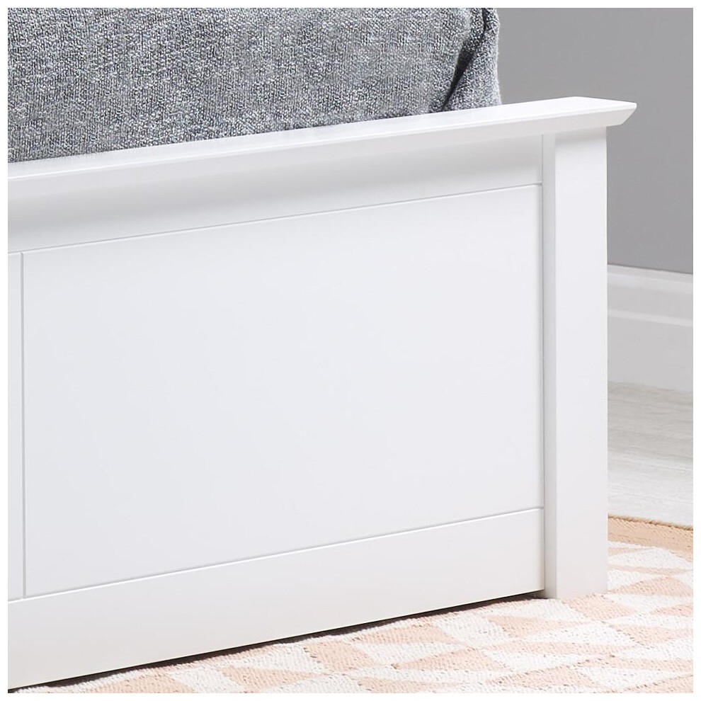 Birlea Phoenix Wooden Ottoman Bed Frame, Single, White - image 3