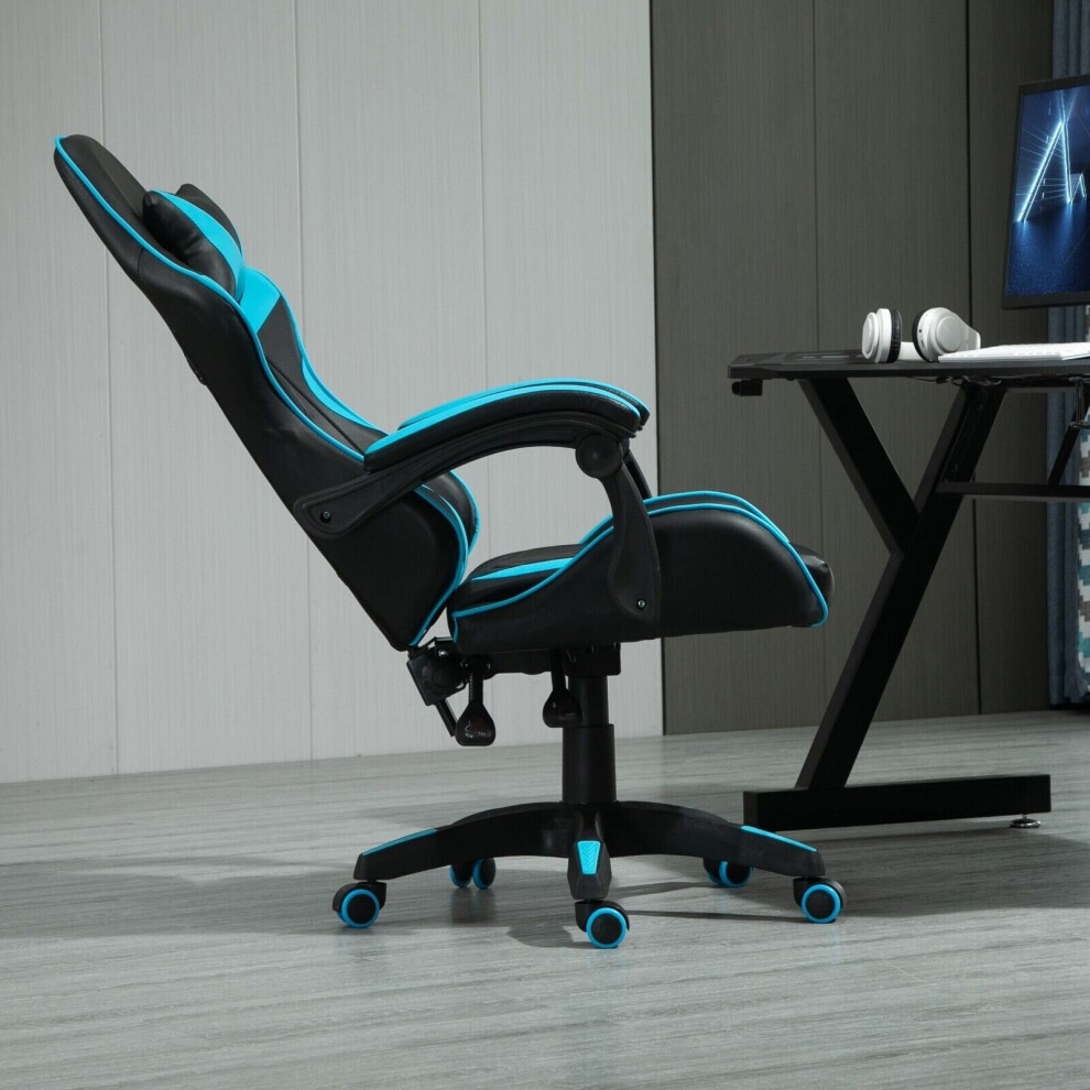 Blue Adjustable Tilt and Swivel Gaming Chair - image 2