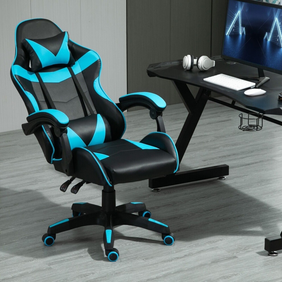 Blue Adjustable Tilt and Swivel Gaming Chair - image 4