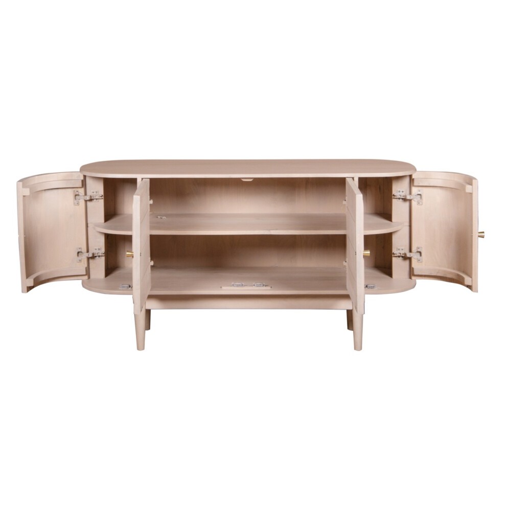 Brooklyn 4 Door Cane and Mango Wood Sideboard - image 2