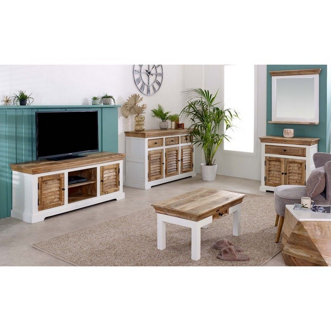 Brooklyn Alfie 2 Door Single Drawer Wood Sideboard - image 3
