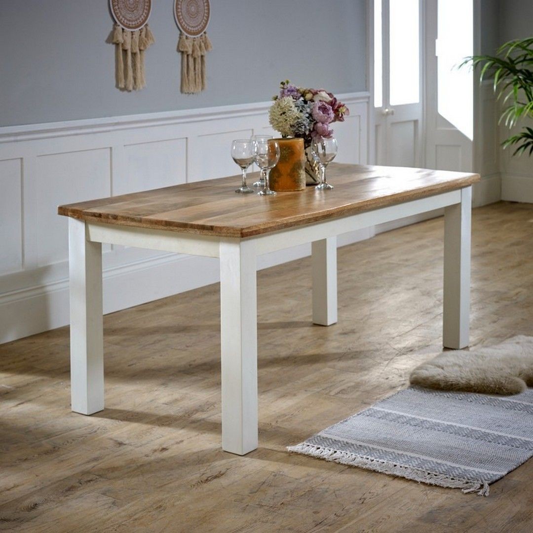 Brooklyn Alfie 6 Seater Solid Mango Wood Dining Table - image 4