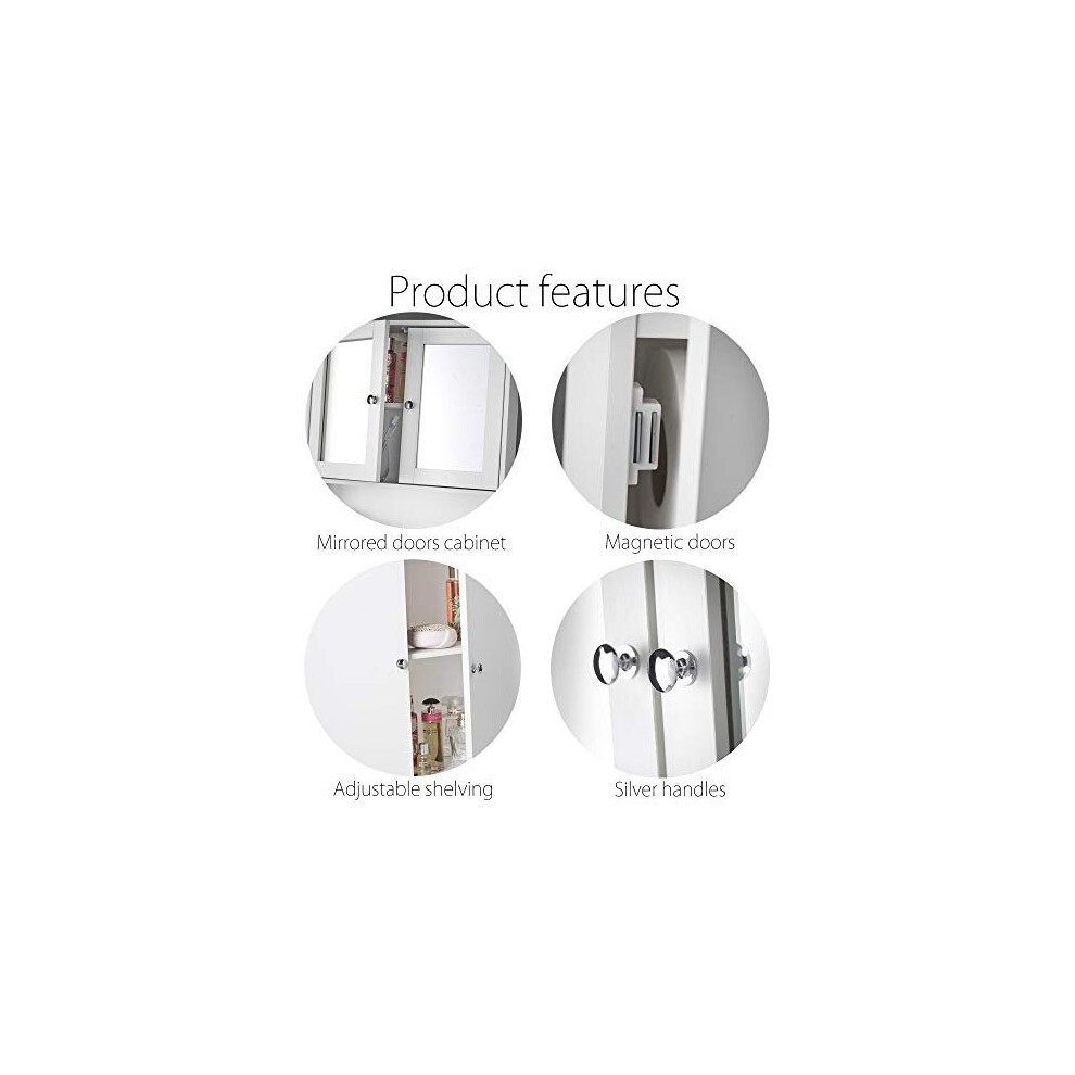 CARME Home Gatsby White 3 Piece Bathroom Furniture Set - image 5
