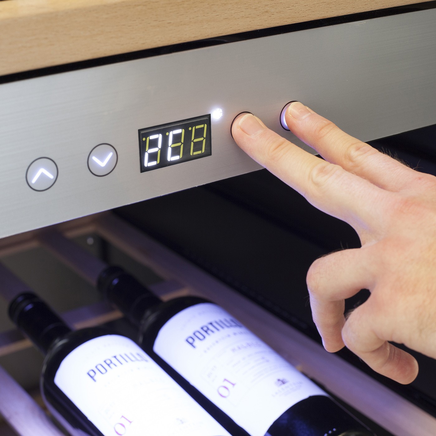 CASO Design WineExclusive Black 66 Bottle Smart Wine Cooler Fridge - image 2