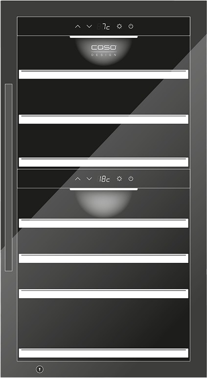 CASO Design WineExclusive Black 66 Bottle Smart Wine Cooler Fridge - image 3