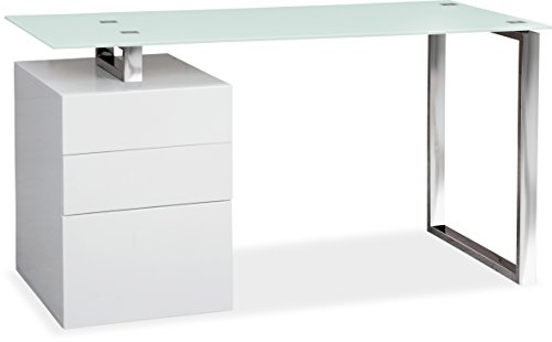 Centurion Supports Calista Single Door Single Cabinet Gloss White Computer Desk - image 4