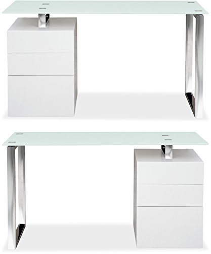 Centurion Supports Calista Single Door Single Cabinet Gloss White Computer Desk - image 5