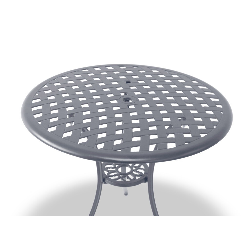 Centurion Supports OSHOWA Grey 2 Seater Aluminium Bistro Set with Table - image 4