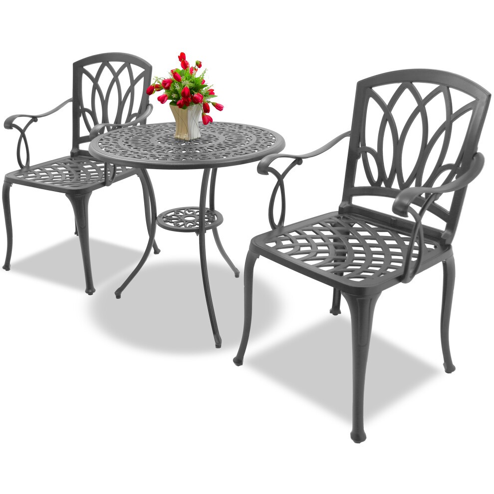 Centurion Supports Positano 2 Seater Garden Bistro Set Grey - image 3