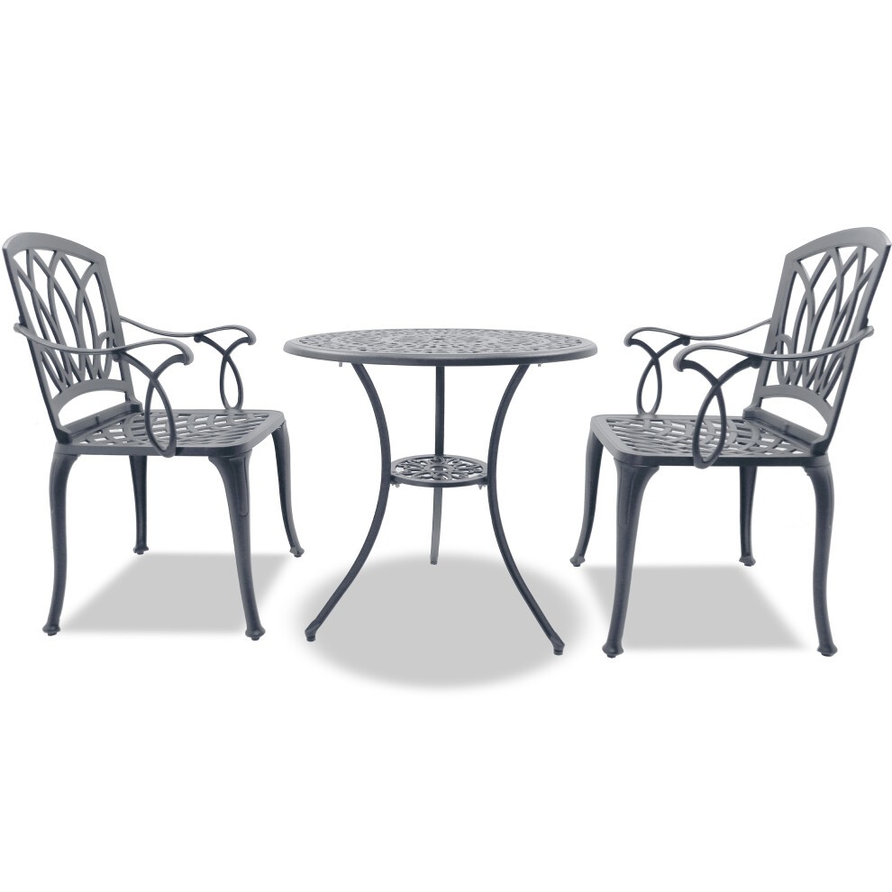 Centurion Supports Positano 2 Seater Garden Bistro Set Grey - image 4