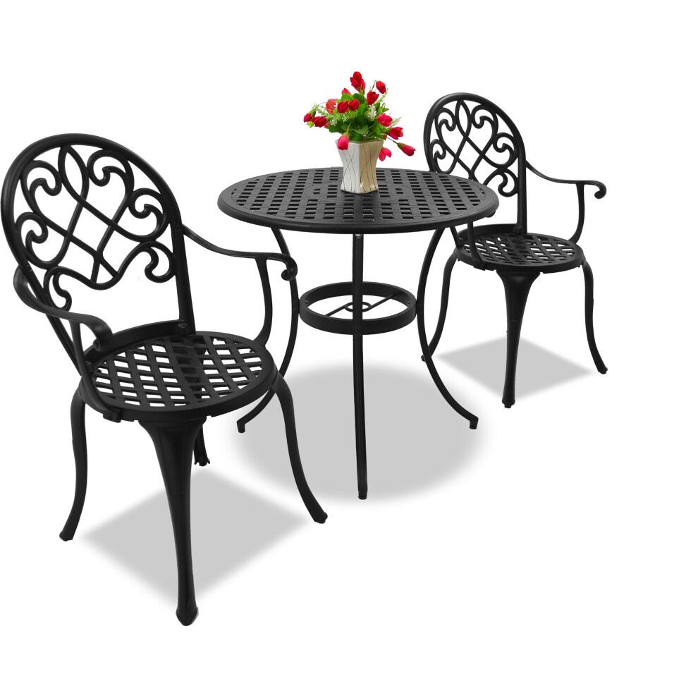 Centurion Supports Prego 2 Seater Garden Bistro Set Black - image 2