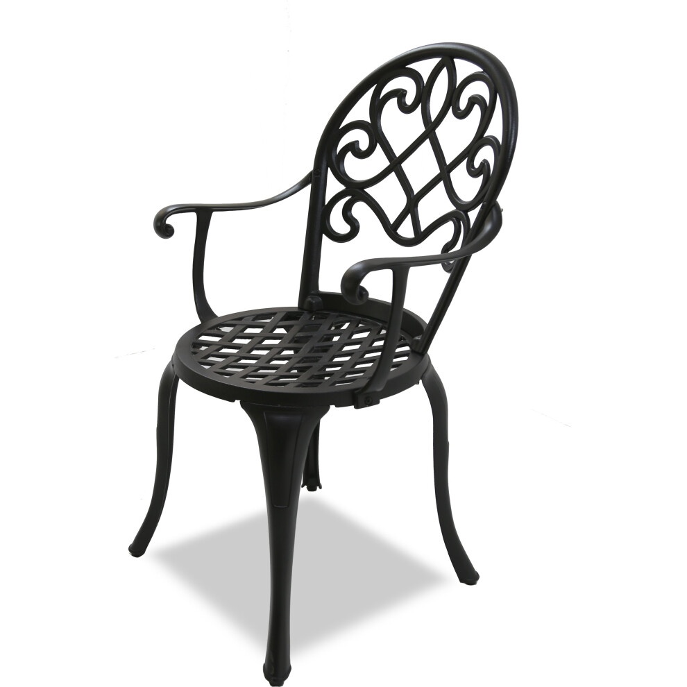 Centurion Supports Prego 2 Seater Garden Bistro Set Black - image 4