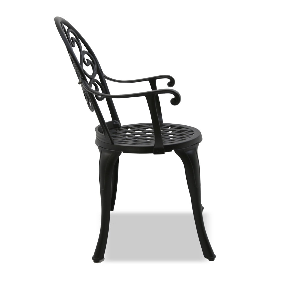 Centurion Supports Prego 2 Seater Garden Bistro Set Black - image 5