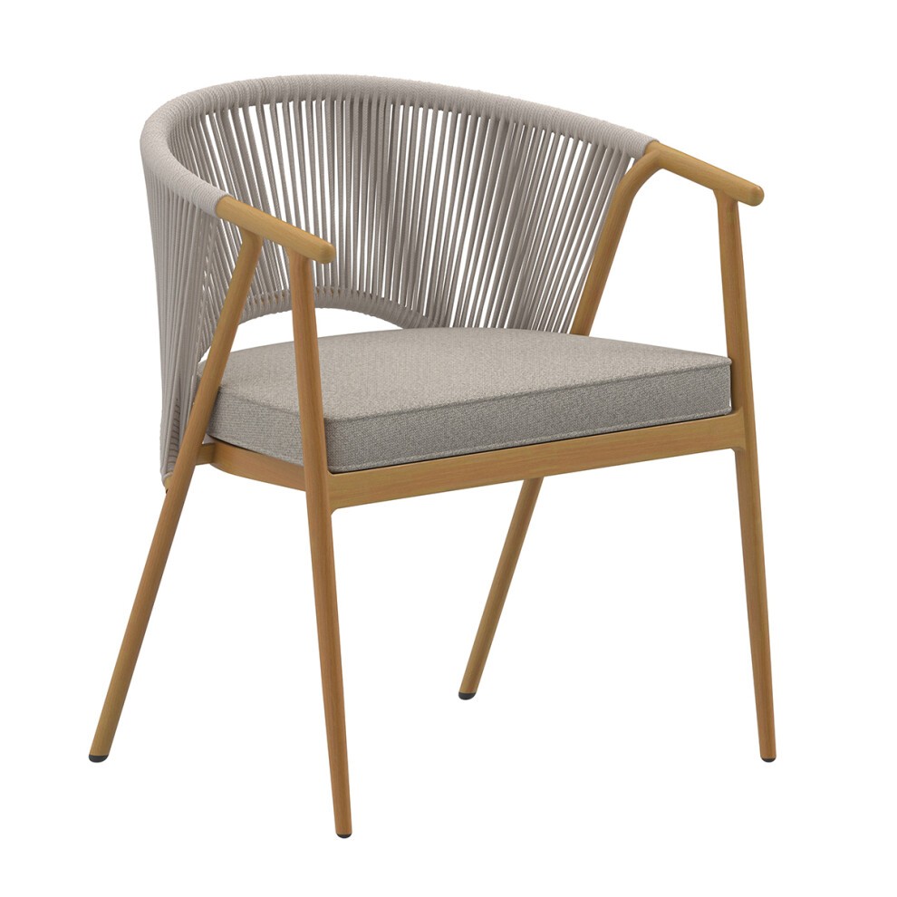 Charles Bentley Almada Rope Weave 6 Seater Garden Dining Set - image 5