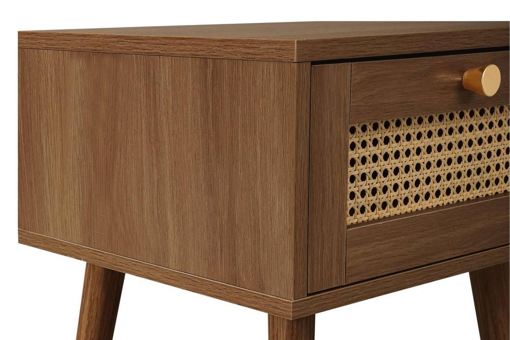 Croxley Single Drawer Rattan Bedside Table - image 3