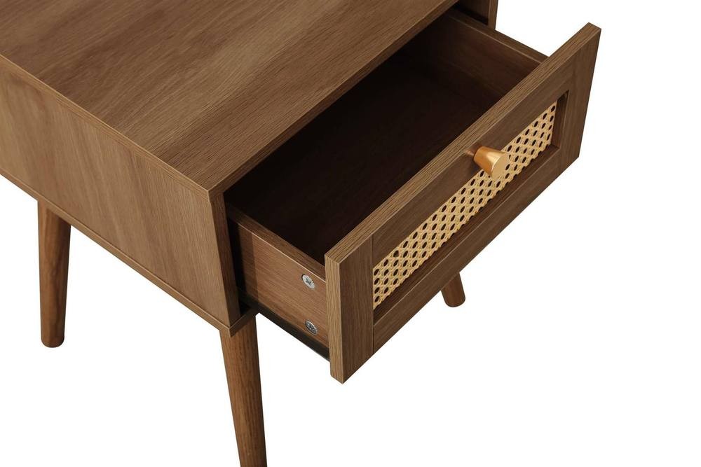 Croxley Single Drawer Rattan Bedside Table - image 4