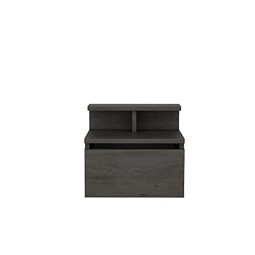 Decorotika Alice Wenge Single Drawer Single Shelf Floating Bedside Table - image 5