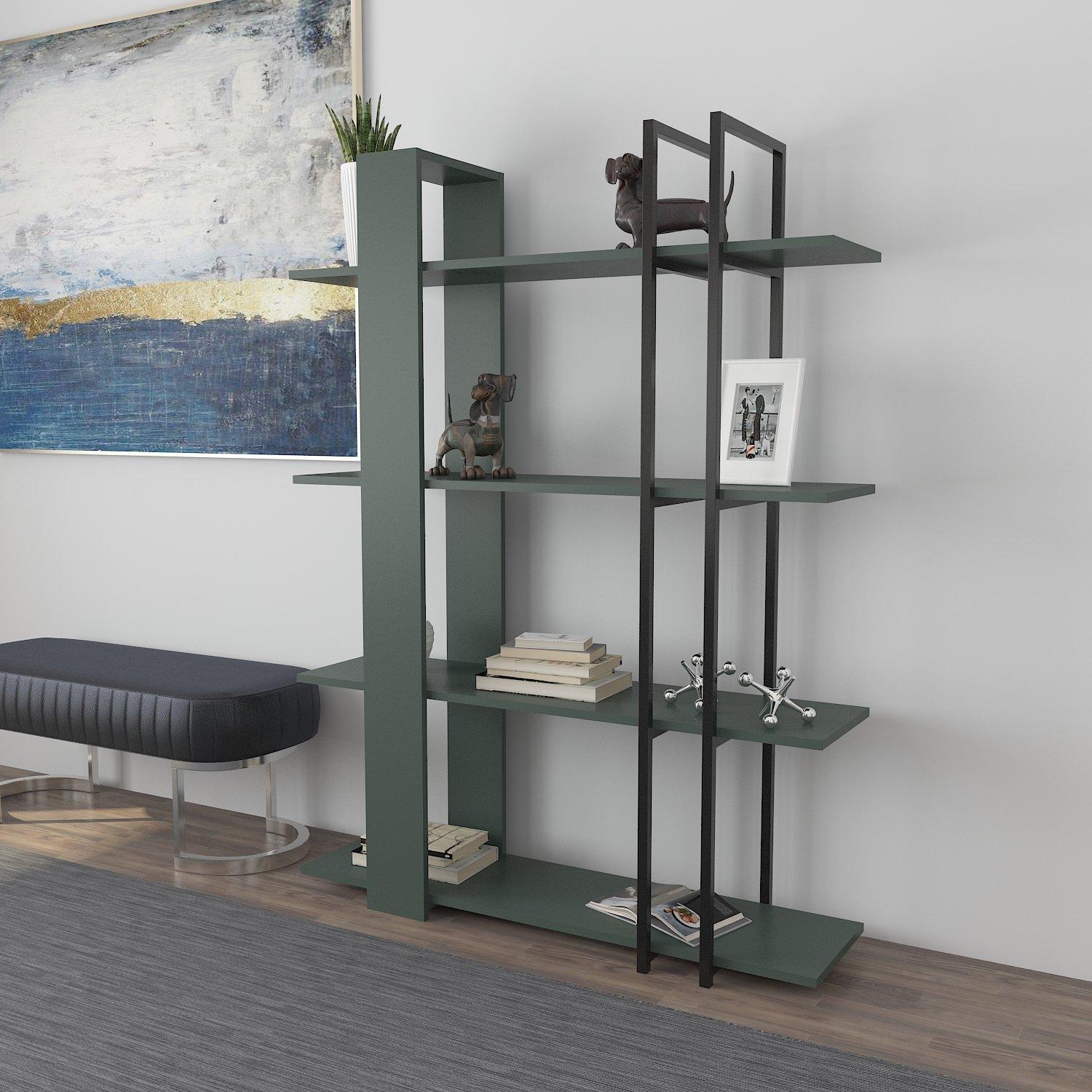 Ecuador TV unit features a sleek design with a green finish, rattan accents, and black metal supports, accommodating TVs up to 70'' with multiple shelves for storage and display.