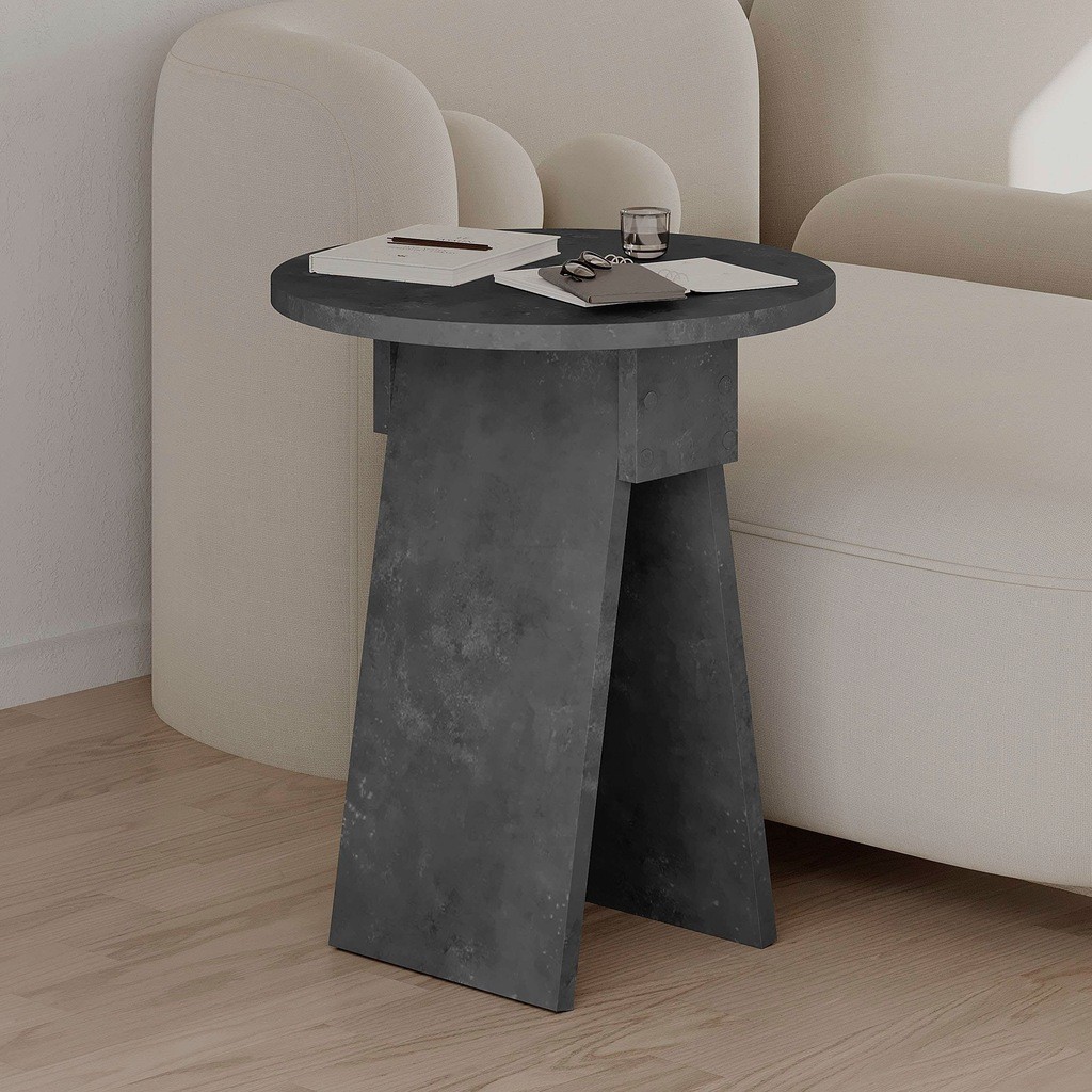 Decortie Chen Grey Round Side Table - image 2