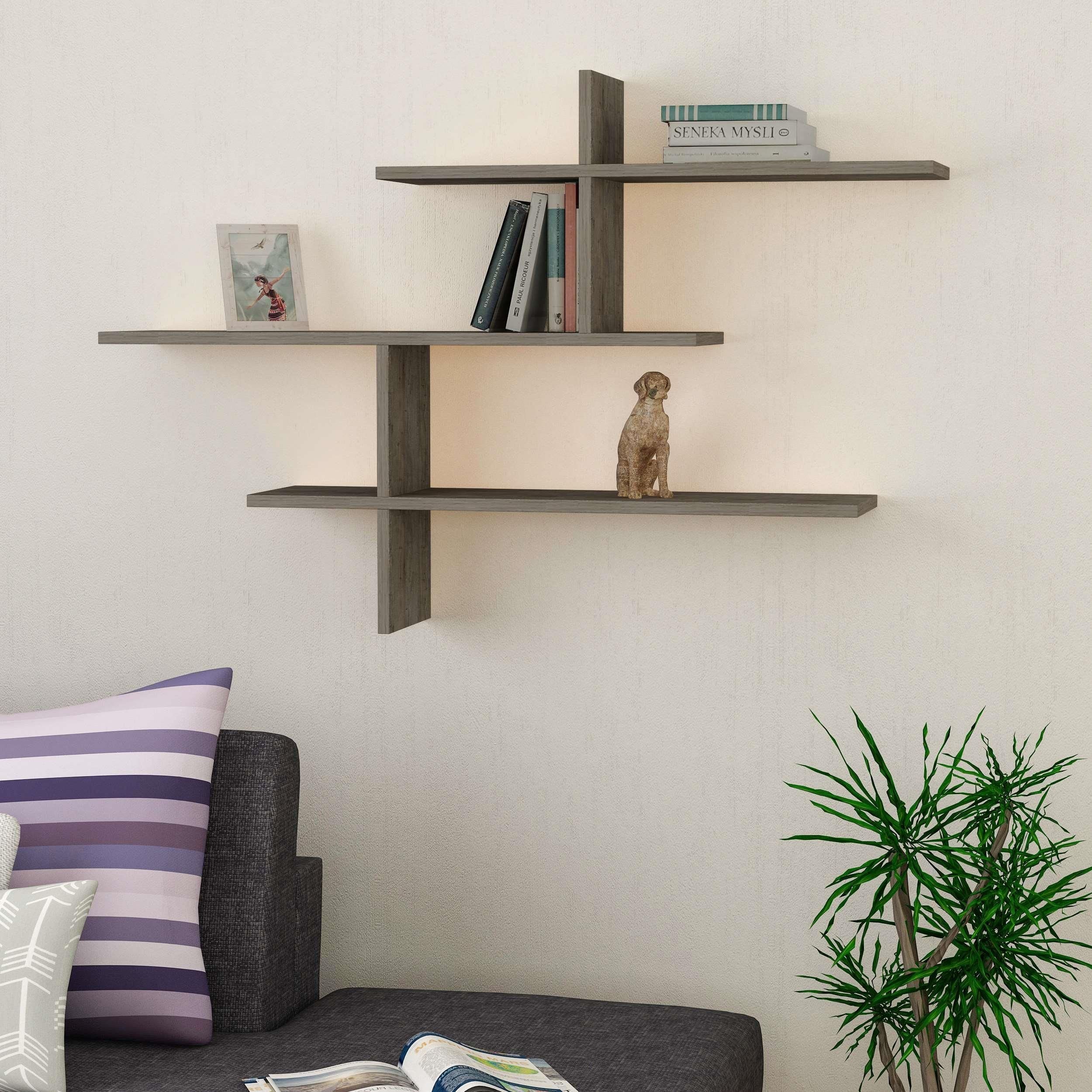 Decortie Leo 80.5cm Dark Coffee Floating Shelf - image 4