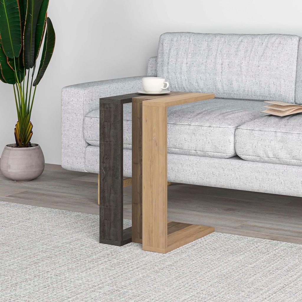 Decortie Muju Dark Coffee and Oak C Side Table - image 3