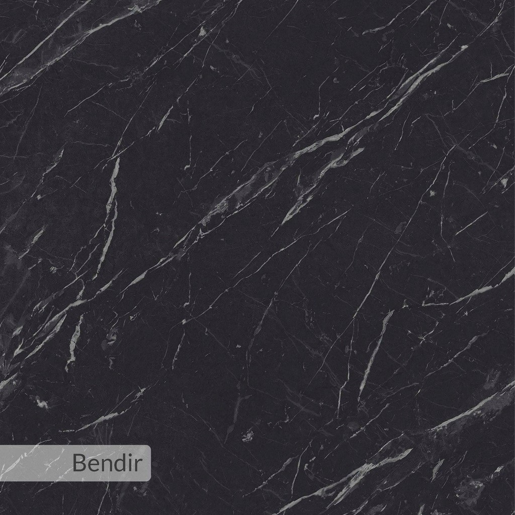 Decortie Piano Black Marble Effect 5 Shelf Corner Bookcase - image 5