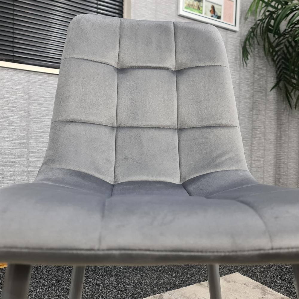 Denver Black Velvet Dining Chair Set of 4 - image 2